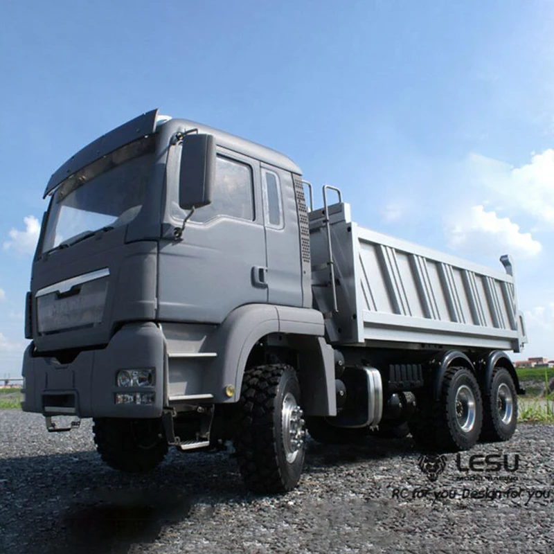Lesu 1/14 Man 6*6 Metallo Idraulico Rc Dumper Benna Modello Motore Esc Per Tamiyaya Th02007