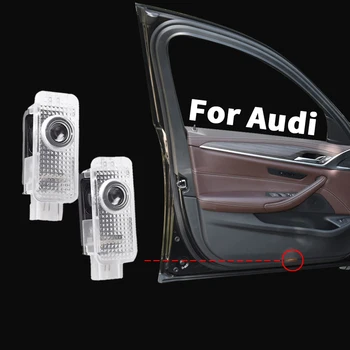 

2pcs 3D LOGO Car Led Door Welcome Light Projector Light For Audi A3 A4 B8 B6 A5 B7 A3 A6 C5 A6 C6 Q7 Q5 Q3 A1 A7 R8 TT 8J S Line