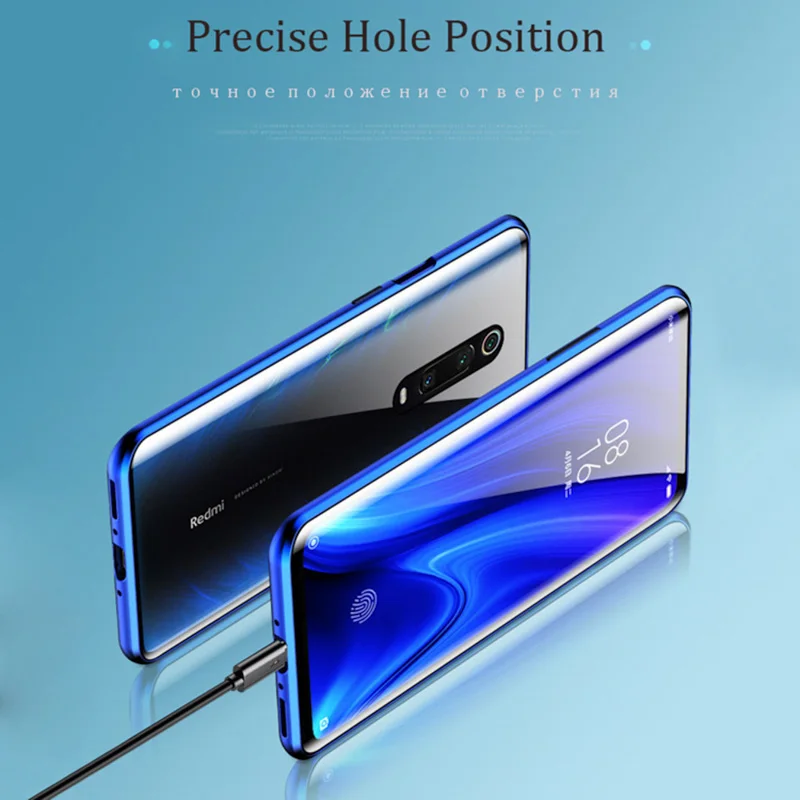 Чехол для Xiao mi Red mi Note 7 K20 Pro чехол s двусторонний стеклянный чехол на магните для Xiaomi mi 9 SE CC9 CC9e A3 Lite