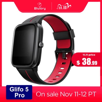 

Blulory Glifo 5 Pro Smart Watch GPS 5ATM Bluetooth Sport Heart Rate Monitor IP68 Waterproof Call Reminder Notification Vibration