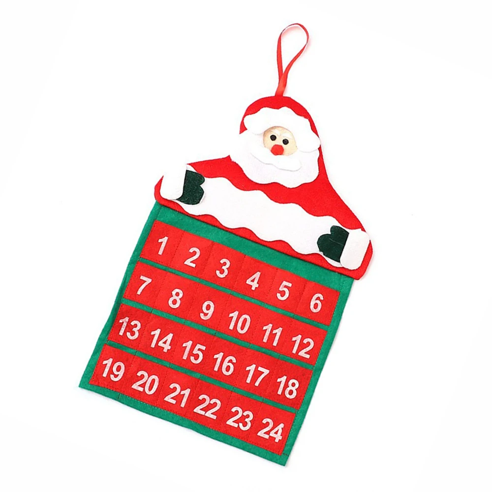 Ткань advisento Санта Клаус Advent Home Рождественская елка украшение Рождественский календарь