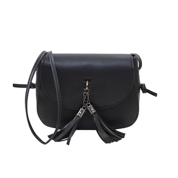 

2019 spring and summer new Korean fashion women's bag semi-circle tassel mini bag mobile phone bag shoulder bag Messenger bag