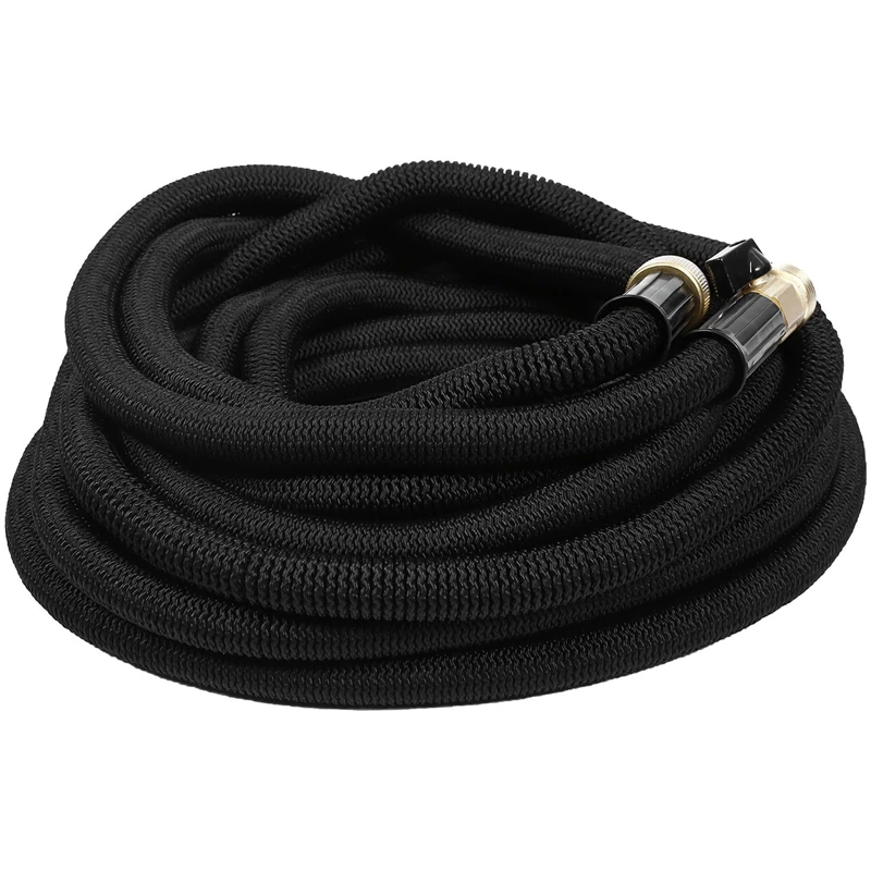 

Expandable Garden Hose,Copper Rust Free Connectors, Double Latex Core,Flexible Water Hose, 8 Function Spray Nozzle, Storage Sack