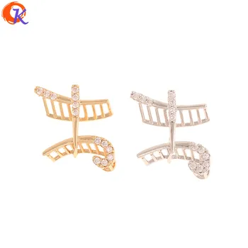 

Cordial Design 10Pcs 16*18MM Jewelry Accessories/CZ Charms/Spiral Shape/Genuine Gold Plating/DIY Making/Hand Made/Earring Making