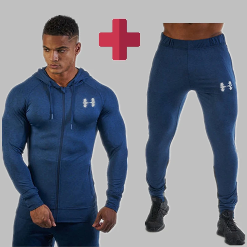 gyms men Spring Set Men's Fashion Sportswear Tracksuits Sets Men's Bodybuilding Hoodies+Pants casual fitness Outwear Suits men gyms men Spring Set Men's Fashion Sportswear Tracksuits Sets Men's Bodybuilding Hoodies+Pants casual fitness Outwear Suits men