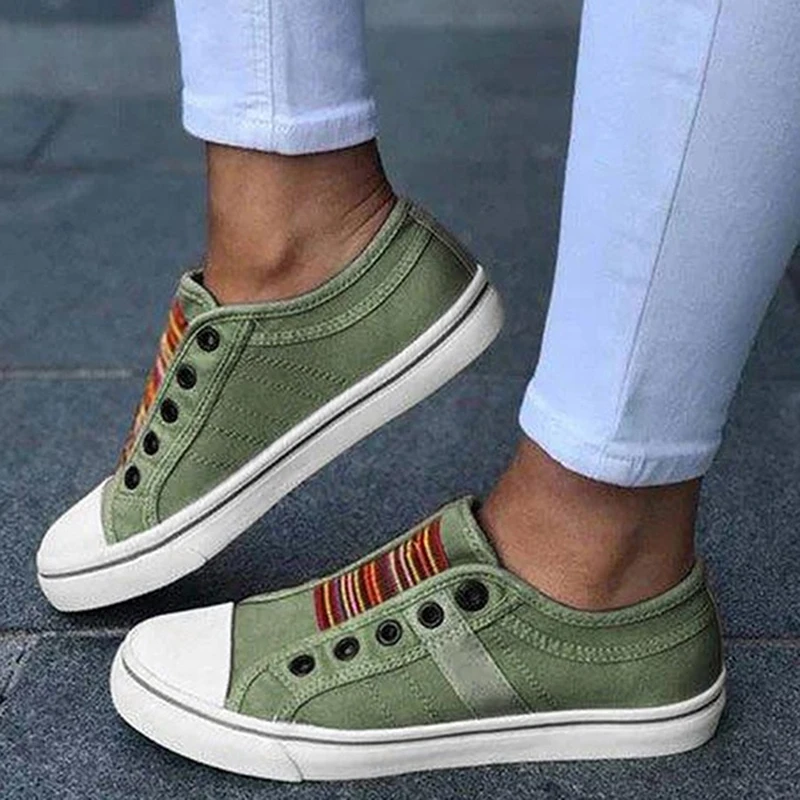 

Low-cut Trainers Canvas Flat Shoes Women Casual Vulcanize Shoes 2019 New Women Summer Autumn Sneakers Ladies