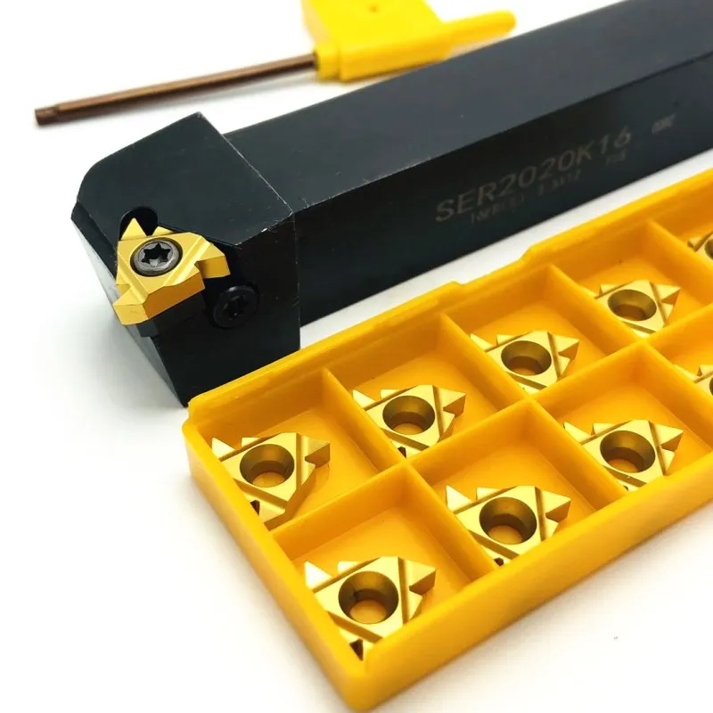 SER1616H16 SER2020K16 SER2525M16 SER1212H16 externa herramienta de torno de hilo herramienta CNC titular de la herramienta de torneado 16ER inserto de carburo