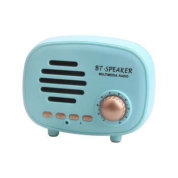

Retro Mini Bluetooth Speaker FM Support TF Hands-free for iPhone X