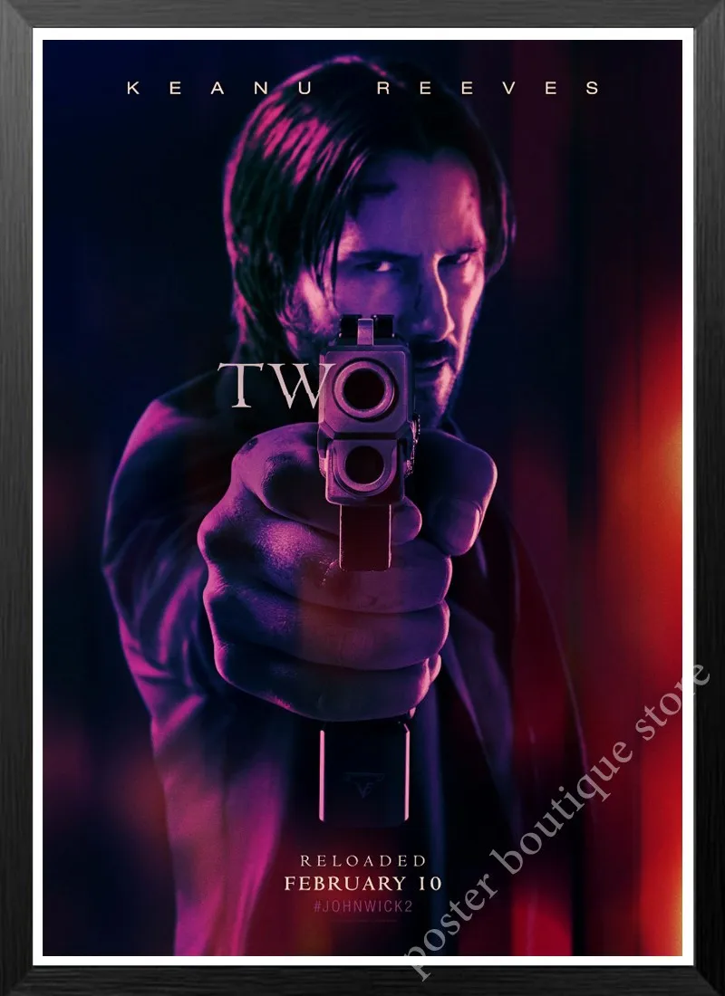 Плакат Джон фитиль/постер фильма Keanu Reeves/ВИНТАЖНЫЙ ПЛАКАТ/украшение гостиной/домашний кафе бар плакат на крафт-бумаге стикер на стену - Цвет: 15