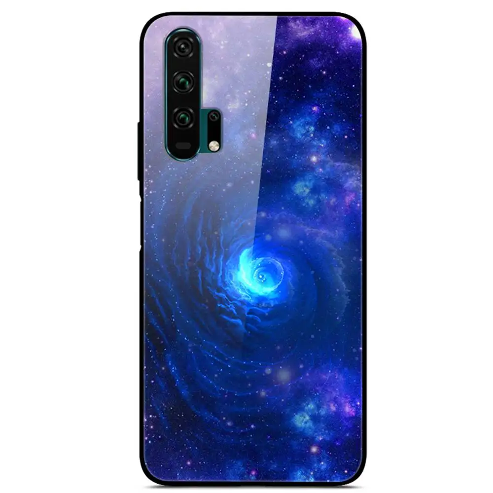 11 Для huawei Honor 20 Pro закаленное стекло ударопрочный чехол с принтом чехол-крышка с узорами бампер для huawei Honor 20 чехол Coque - Цвет: 11