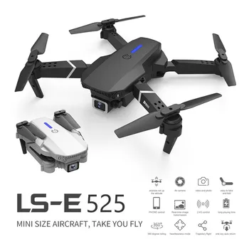 

LSRC RC drone E525 WIFI FPV and wide-angle high-definition 4K dual camera height keep foldable quadrotor dron gift toy