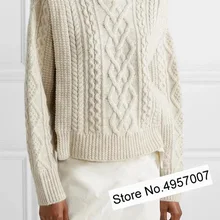 Elfbop, женский шерстяной вязаный свитер с длинным рукавом, джемпер, пуловер, топ с крученым триллом, вязанная деталь