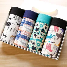 4 шт. Camo Для мужчин нижнее белье модал Для мужчин шорты-боксеры плюс Размеры боксер прилив Для мужчин камуфляж Боксер Cueca трусы(Отправить по CDEK