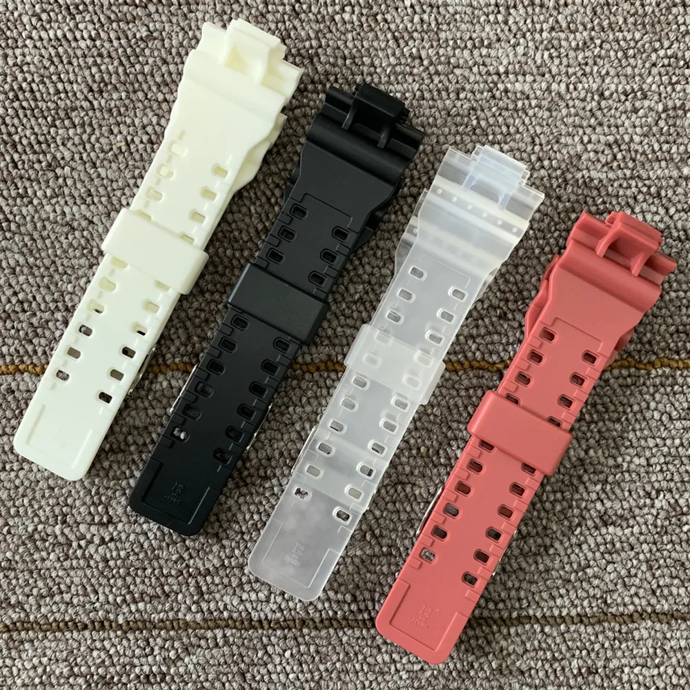 16 мм силиконовый резиновый ремешок для часов подходит замены G Shock Черные