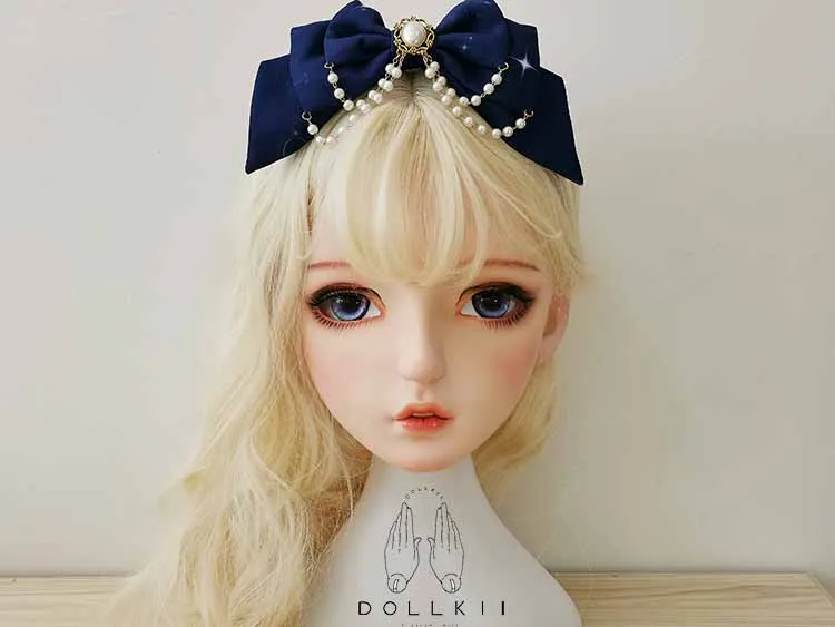 DOLLKII-E) высокое качество ручной работы Женская Девушка Смола половина головы Косплей Японская ролевая игра BJD кигуруми маска Трансвестит кукольная маска - Цвет: makeup1