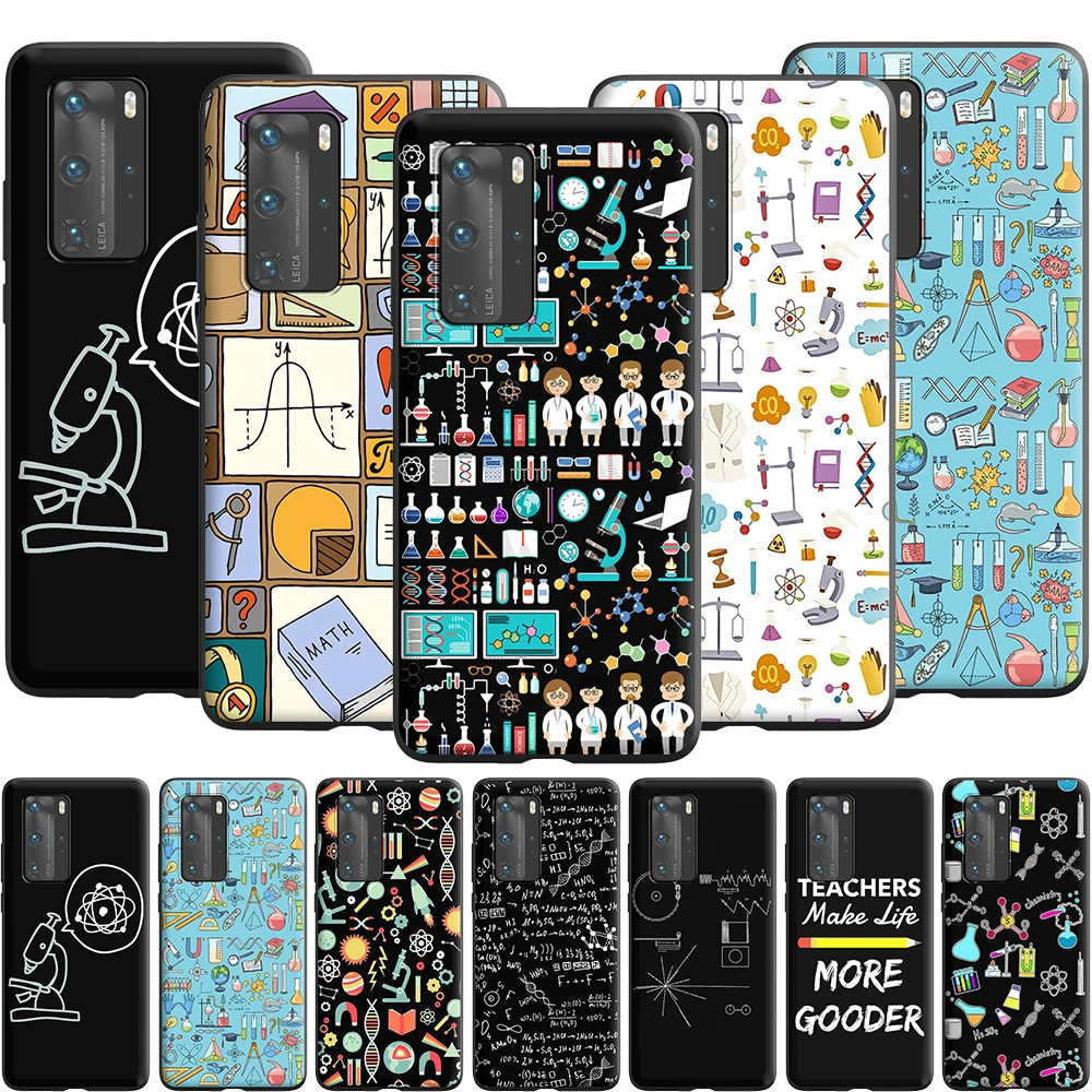Science Studies Icon Case for Huawei P10 Lite P20 P30 P Smart 2021 Z P40 Pro | Мобильные телефоны и аксессуары