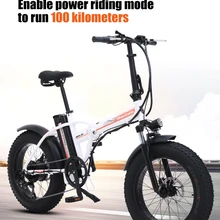 Электрический велосипед, 20 дюймов, складной электрический велосипед, 500 Вт, 48 В, батарея для горного велосипеда, электровелосипед, Электрический Снежный велосипед, электровелосипед