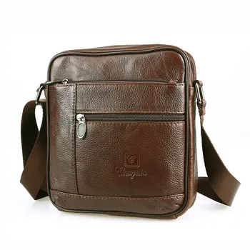 

2020 New Genuine Leather Shoulder Bag Men Crossbody Bags Small Famous Brand Designer Male CrossBody Messenger Bags Men Handbag