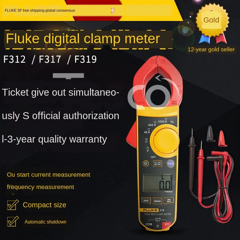 

Digital clamp meter multimeter F302+ 303 305 312 317 F319 clamp ammeter