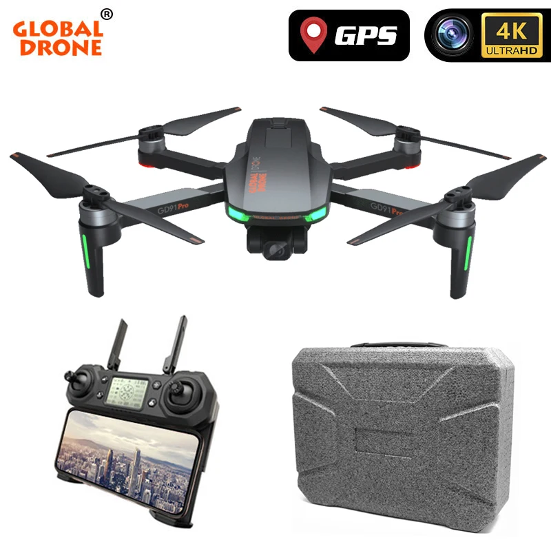 Дрон 4K GPS Профессиональный Квадрокоптер с камерой 2 осевой антивибрационный