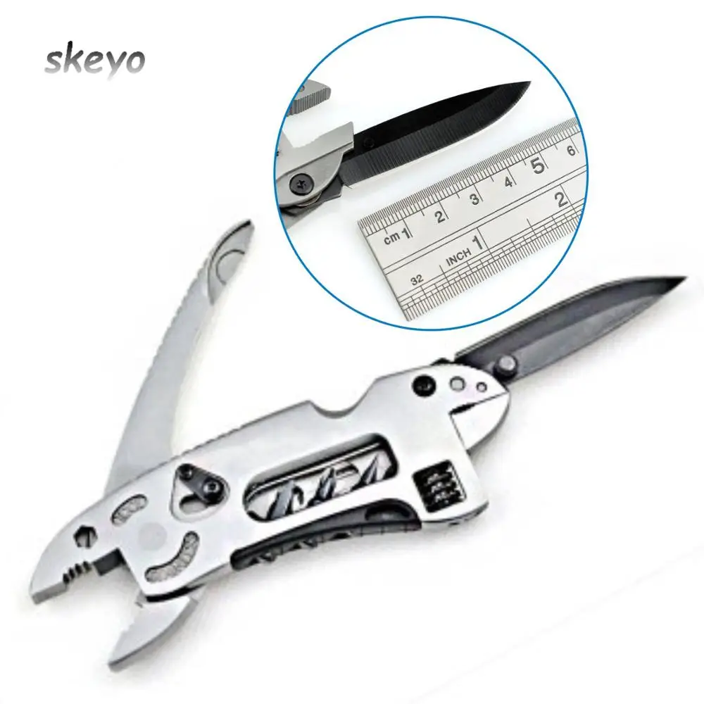 

Outdoor Multitool Pliers Pocket Knife Screwdriver Set Kit Adjustable Wrench Jaw Spanner Mini Repair Hand Tools Pocket Portable