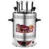 Electric smokeless skewers automatic rotating 10-prong timing barbecue machine 6