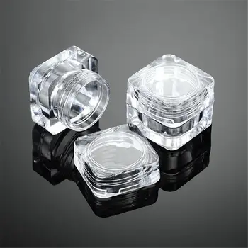 

5G Cosmetic Empty Jar Pot Eyeshadow Makeup Face Cream Container Bottle Acrylic for Creams Skin Care Products Makeup Tool
