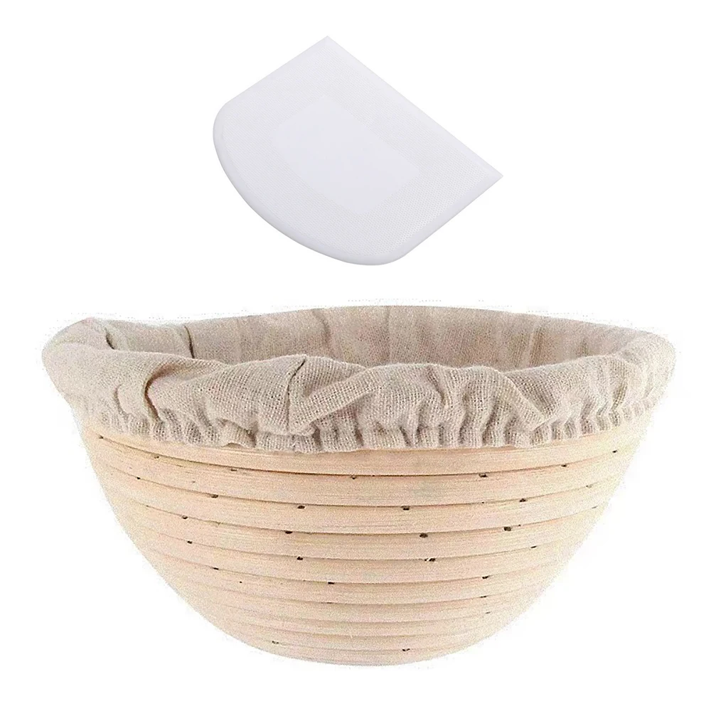 Bread Baguette Dough Basket Wicker Basket Round Oval Bread Fermentation Rattan Basket Kitchen Storage Container Bakery Cafe
