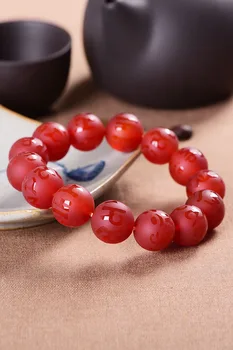 

Natural Agate Manual Chain Male Hand String Black Bracelet True Words Bead Special Quality Goods Send Boyfriend Package Postal