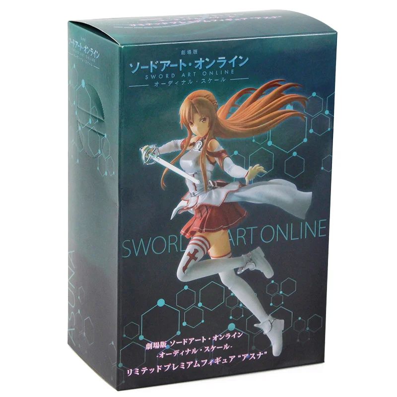 23 см Sword Art Online Asuna фигурка игрушки Юки Асуна с оружием SAO ALO GGO UW Аниме Сексуальная красивая модель куклы