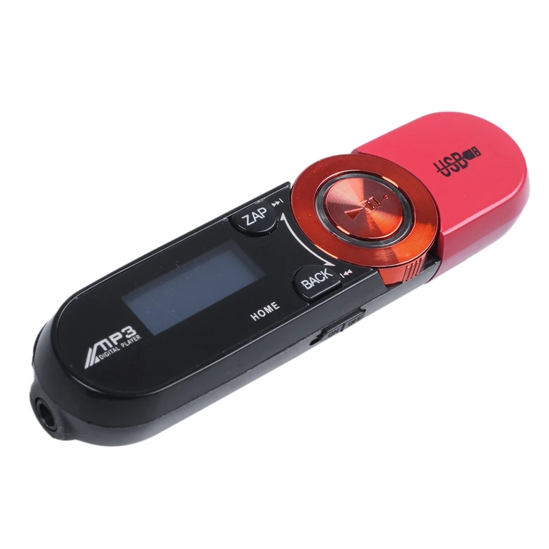 AABB-8GB USB диск ручка привод USB lcd MP3 проигрыватель с функцией записи FM радио мини SD/TF, красный