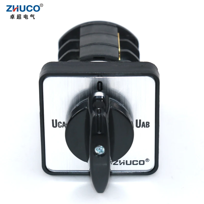 ZHUCO LW8D-10/YH3.3 10A 660V 4 위치 3 상 측정 전압계 변환 선택기 전환 캠 스위치