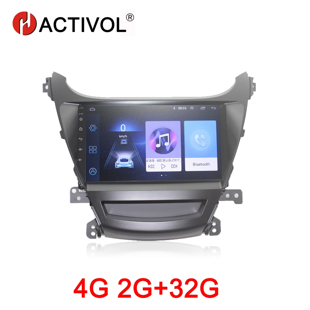 Автомобильный мультимедийный плеер HACTIVOL 2 Гб + 32 ГБ Android 8 1 для автомобиля Hyundai Elantra