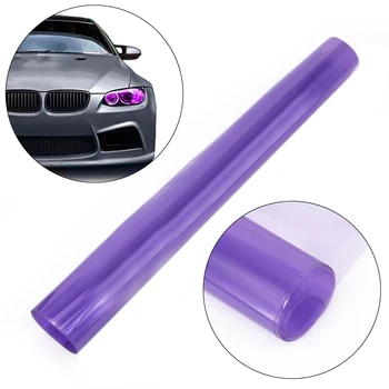 

Purple Headlight 150*30cm Light Smoke Taillight Wrap Protective Rear Lamp Tinting 60"x12" Auto