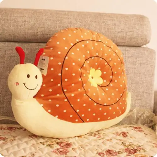 

Hot Selling Creative Cartoon Snail Cushion Back Cushion Plush Toys Gift-Processing Customizable Recruit Agents