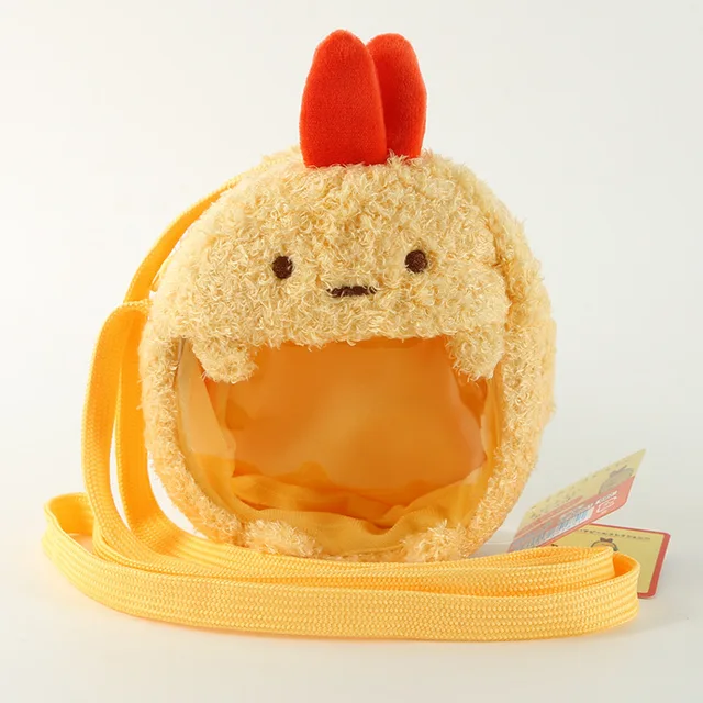 Corner Biological Plush Shoulder Bag Corner Biological Transparent Small Cartoon Backpack Wallet Change Key Storgage Bag Small B