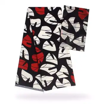 

Newest style ribbon silk wax black and white silk fabric african fabric ankara real silk fabric 4+2 yards for evening dress SM30