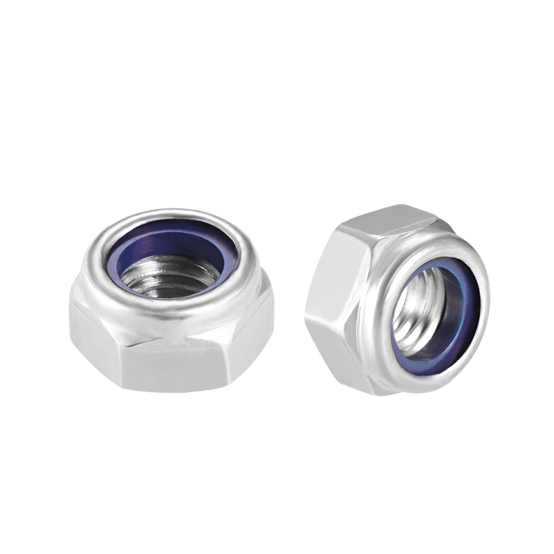 

uxcell Nylon Insert Hex Lock Nuts, 316 Stainless Steel, Plain Finish, 6 Pcs M12 5pcs