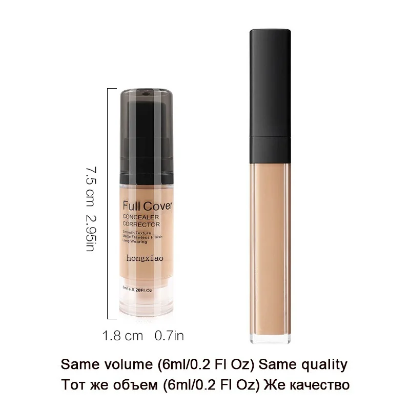 Foundation Full Coverage 24HR Matte Oil Control Concealer Make Up Foundation Waterproof Portable Base Makeup