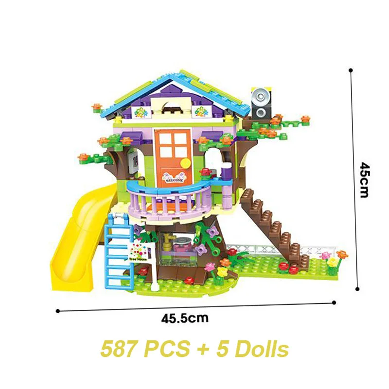 587pcs-tree-house-building-blocks-friends-ideas-green-tree-house-for-Girls-Series-Friendship-Set (1)