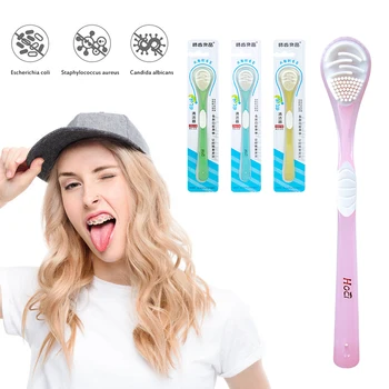 

2020 Soft Tongue Scraper Brush Tongue Brush cleaner Oral cleaning tongue toothbrush brush Fresh Breath remove tongue coating