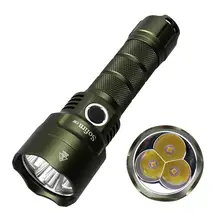 Neue Farbe C8F Leistungsstarke 21700 LED taschenlampe Triple Reflektor Cree XPL 3500lm Super Helle Taschenlampe mit 4 Gruppen