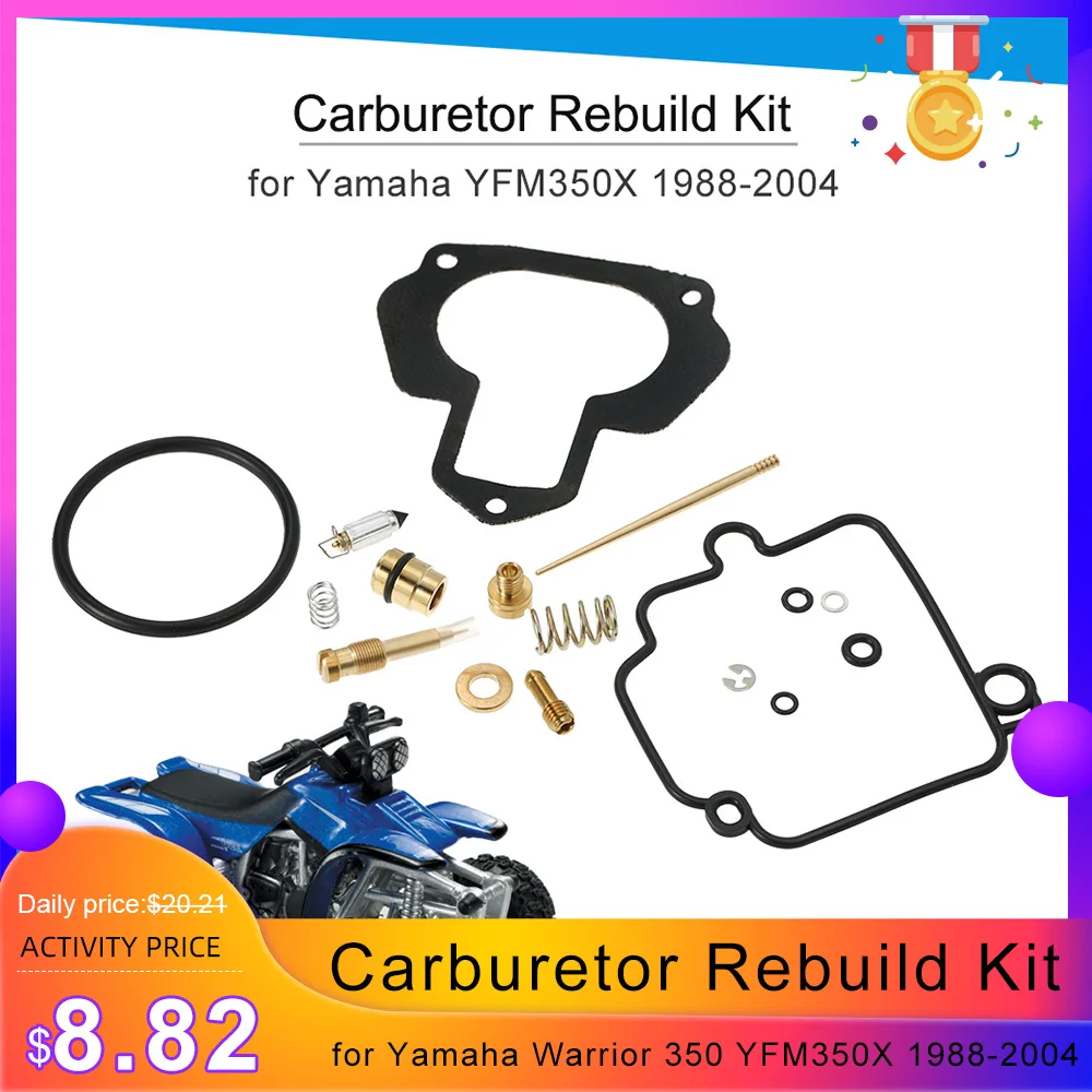 Carburador Ремонтный комплект для восстановления карбюратора для Yamaha Warrior 350 YFM350X 1988-2004 Carb ремонтный комплект