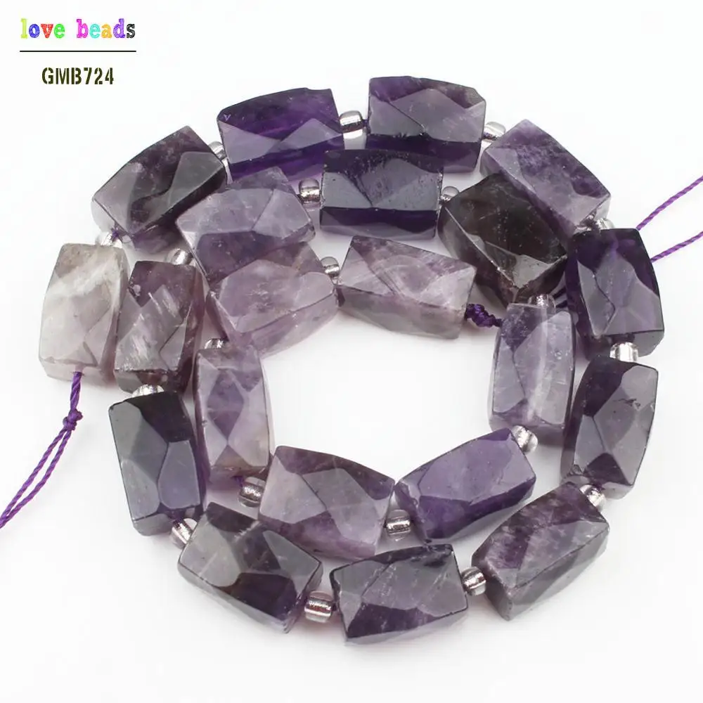 

11x16mm Natural Amethysts Beads Irregular Cuboid Stone Beads DIY Beads for DIY Bracelet Jewelry Making Bracelet Necklace