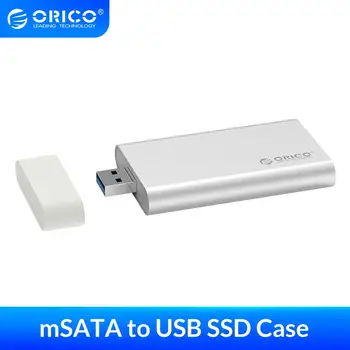 

ORICO Mini USB3.0 mSATA SSD Enclosure Aluminum 5Gbps High-speed HDD Case for Laptop Desktop Windows/Linux/Mac with Screw Fixing