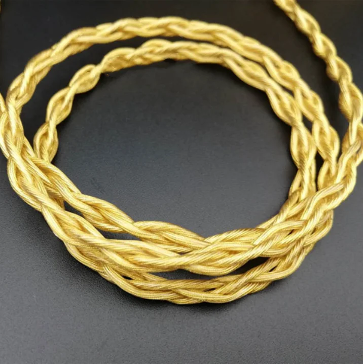 High purity copper silver plated wire 4 share headphone upgrade line 252 core OD 4 5 5 0
