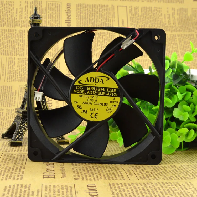 

Новый 1225 12V 0.33A AD1212MB-A71GL защиты электродвигателя Вентилятор охлаждения
