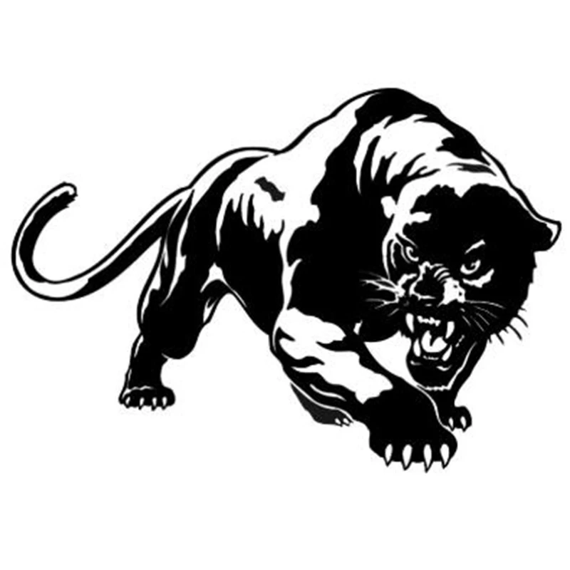 Черная/Серебристая огненная Дикая пантера охотничье тело автомобиля украшения