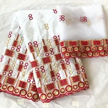 Индия Базен riche getzner умывальник riche getzner из жаккардовой парчи с камнями последняя нигерийская Кружевная повязка на голову 5+ 2 ярдов/партия