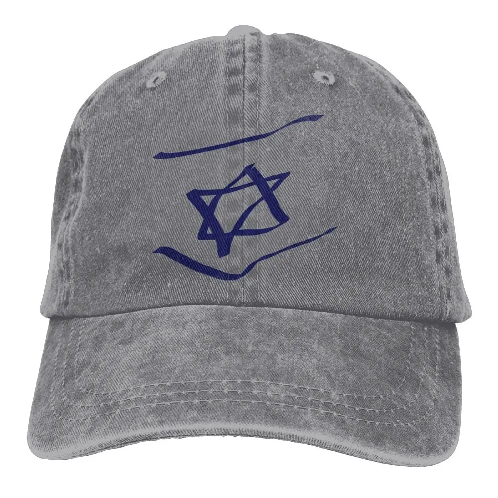Абстрактный Флаг Израиля Джинсовая Шляпа Регулируемая Женская винтажная бейсболка